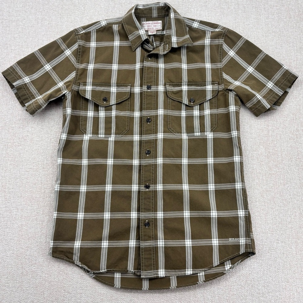 CC Filson mens plaid Alaskan Guide short sleeve shirt outdoor gorpcore